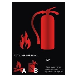 Panou dibon negru cu aditiv pentru pulverizare cu apă 15 x 20 cm - Clasa AB