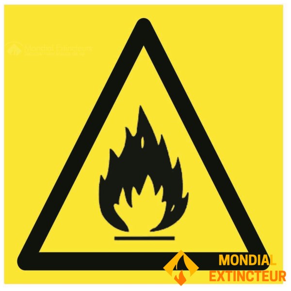 Panou pentru materiale inflamabile - L.200 x H.200 mm