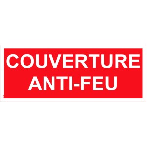 Panoul "cu pătură de foc" din PVC - 200x80 mm