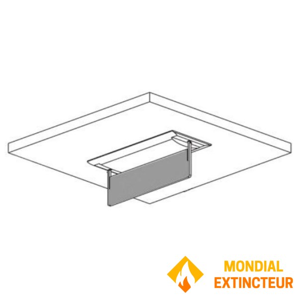Porte étiquette encastré plafond