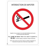 Semn de interzicere "a fumatului" - PVC A5