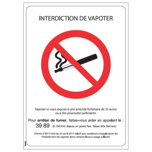 Semn de interzicere "a" fumatului "din" PVC - format A5