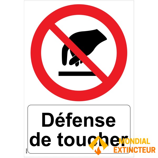 Semn "de neatingere" - PVC A5