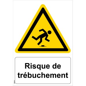 Semn de "pericol de împiedicare" - PVC A5