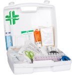 Valiză de urgență pe termen lung, 20 de persoane, cu mâner de transport și suport de perete