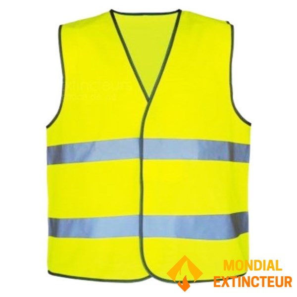 Vestă reflectorizantă neutră cu vizibilitate ridicată