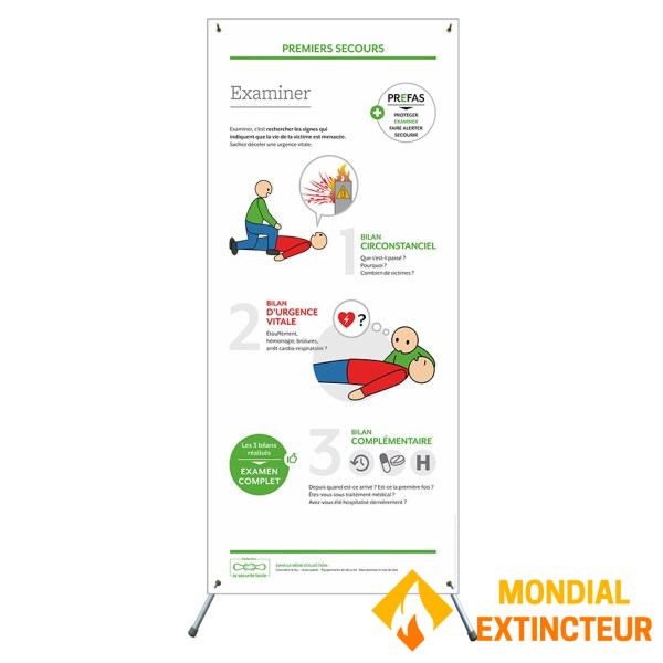 X-banner - Primul ajutor: examinare