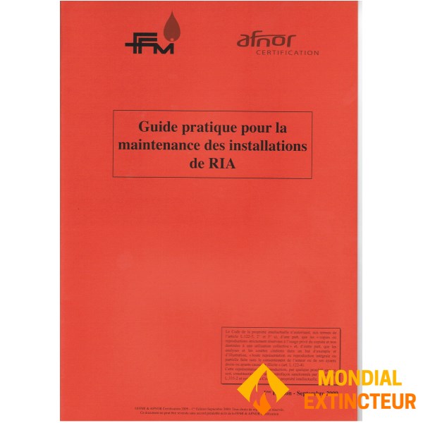 Guide pratique pour la maintenance des R.I.A.