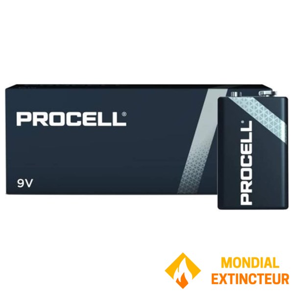 Коробка из 10 щелочных батареек DURACELL 9V 6LR61 PROCELL