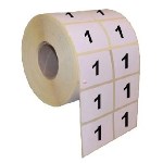 Numérotation Extincteurs – 200 chiffres par rouleau – Chiffre 1 - 15 X 20 mm -