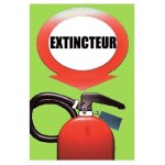 Огнетушитель - пособие для запоминания, упаковка из 25 штук