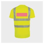 5 Tee Shirts haute visibilité jaunes - Taille S - Cœur et dos