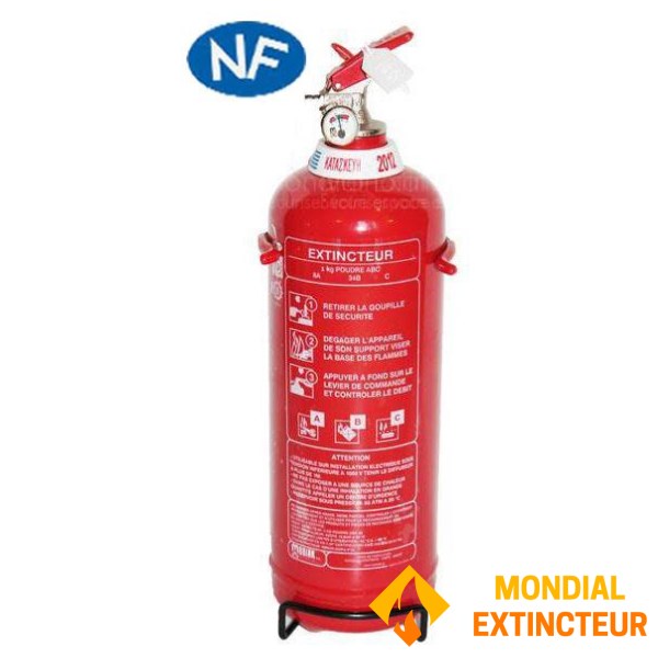 Extincteur 1 Kg ABC Marque Mobiak - Norme NF
