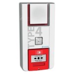 Lot de 5 Alarmes type 4 à pile avec LED intégrée Neutronic