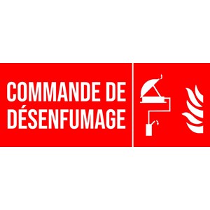 Панель «Команда для дымоудаления» ПВХ - 300x120 мм