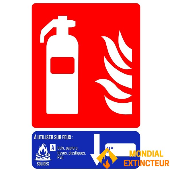 Panneau PVC eau 10 x 15 cm - Classe A