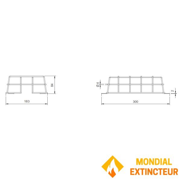 Антивандальная противоударная решетка Модель "TOLEDO"