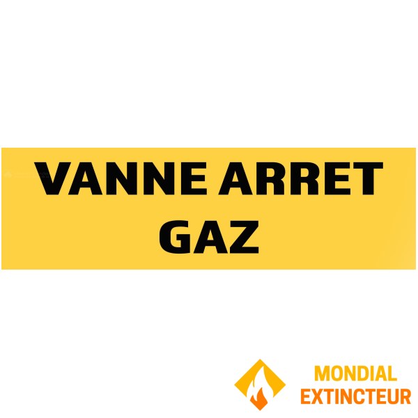 10 Paneler "Gasavstängningsventil" 200mm x 60mm