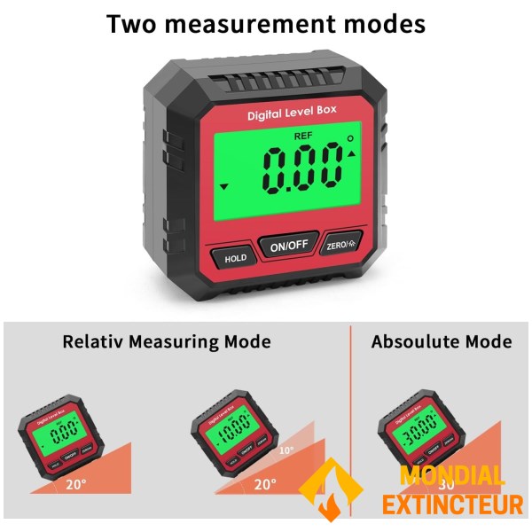 Bakgrundsbelyst elektronisk magnetisk inklinometer