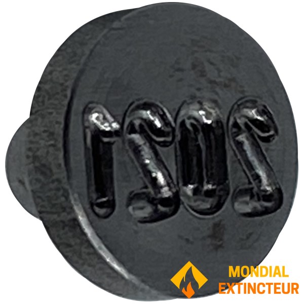 Block graverat ROUND (TOP) innevarande år - Klämma 1 röd hylsa