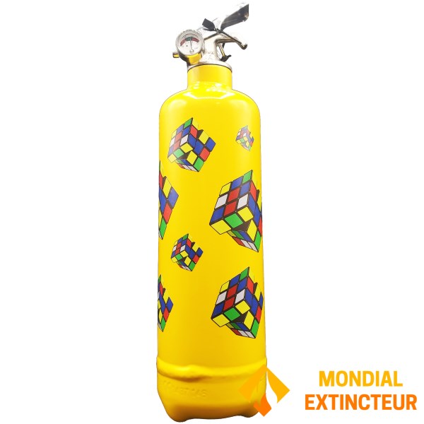 Design brandsläckare "RUBIC YELLOW"