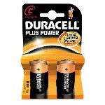 Förpackning med 10 blister med 2 DURACELL 1,5V LR14-batterier