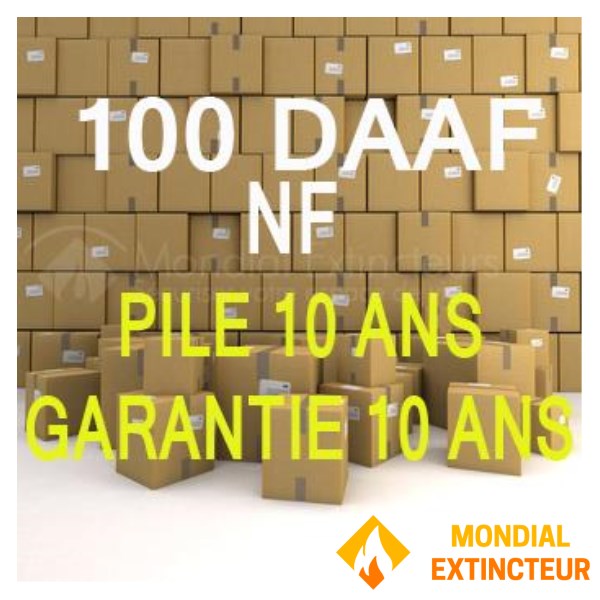 LÅDA MED 100 DAAF NF BATTERI OCH 10 ÅRS GARANTI