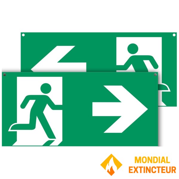 "PICTO FLÈCHE" stor PVC-panel 600 X 300 mm - Dubbelsidig