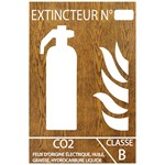 PVC-panel i trästil CO₂ 10 x 15 cm – Klass B