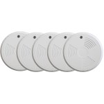 Pack 5 Détecteurs de fumée EN14604 avec attestation