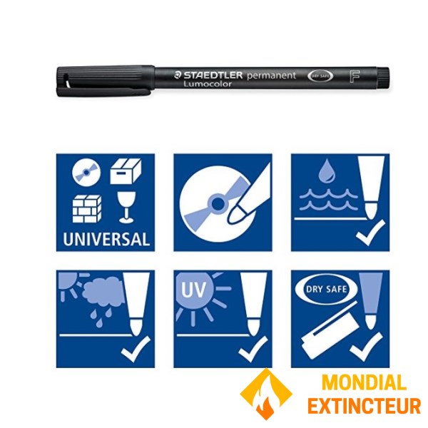 Permanent märkpenna för etiketter