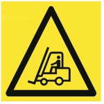 Skylt för gaffeltruck - B.200 x H.200 mm