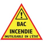 14CM X 12,4 CM "YANGIN TANKI" YAPIŞTIRICISI