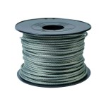 20 metre uzunluğunda galvanizli çelik kablo, çap 2,4 mm
