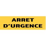 50 "Acil Durdurma" levhası 200mm x 60mm