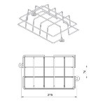 Anti-vandal darbe ızgarası Model "TOLEDO"
