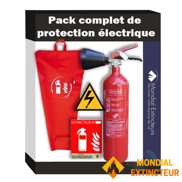 CO2 söndürücü ile elektrik koruma paketi