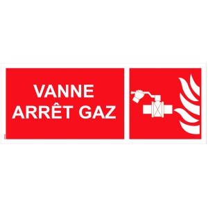 PVC "gaz kesme vanası" paneli - 200x80 mm