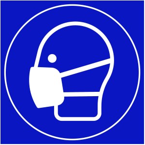 "Zorunlu maske" paneli - G.200 x Y.200 mm