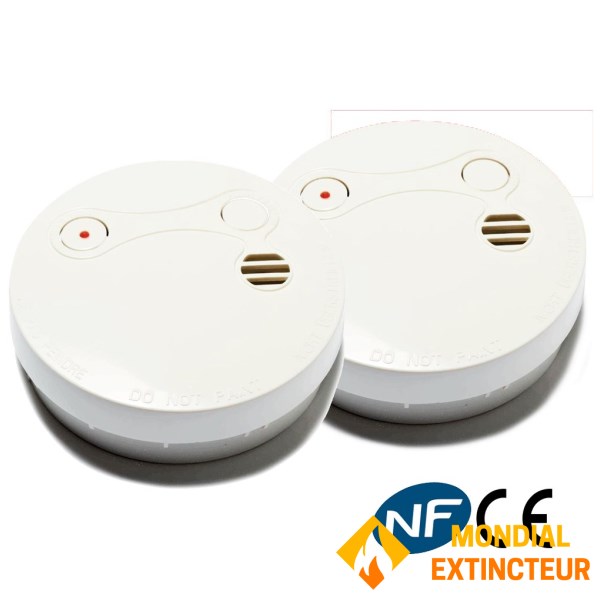 2 détecteurs de fumée  NF