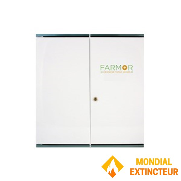 Armoire à pharmacie 2 portes grand modèle en tôle vide