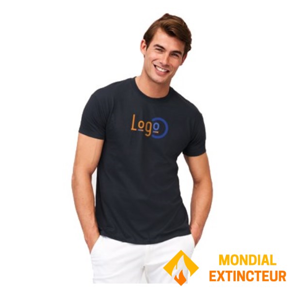 5 Tee-Shirts personnalisés rouges - Taille M - Cœur et dos