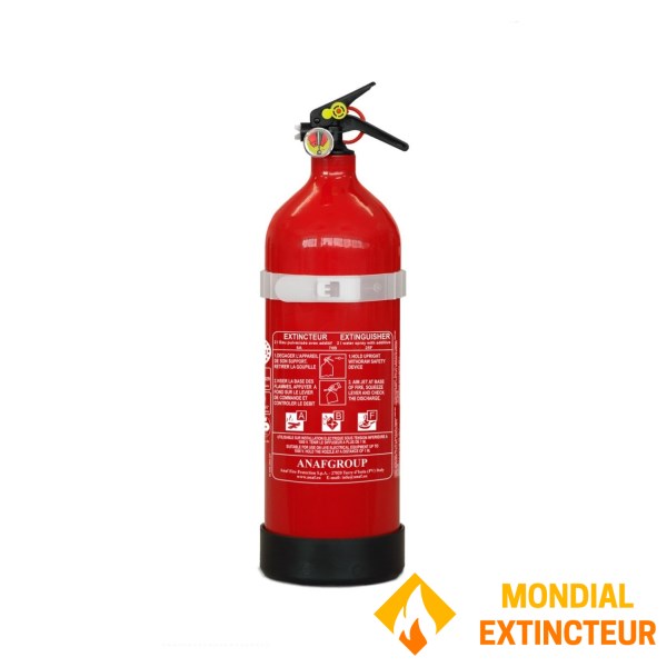 Extincteur spécial habitation antirouille type ABF NF & MED - 2 litres
