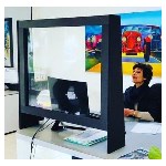 Захисний екран PARA-COVID - білий