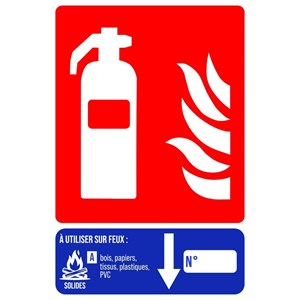 Panneau PVC eau 10 x 15 cm - Classe A