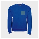 5 sweatshirts personnalisés bleus - Taille XL - Cœur et dos