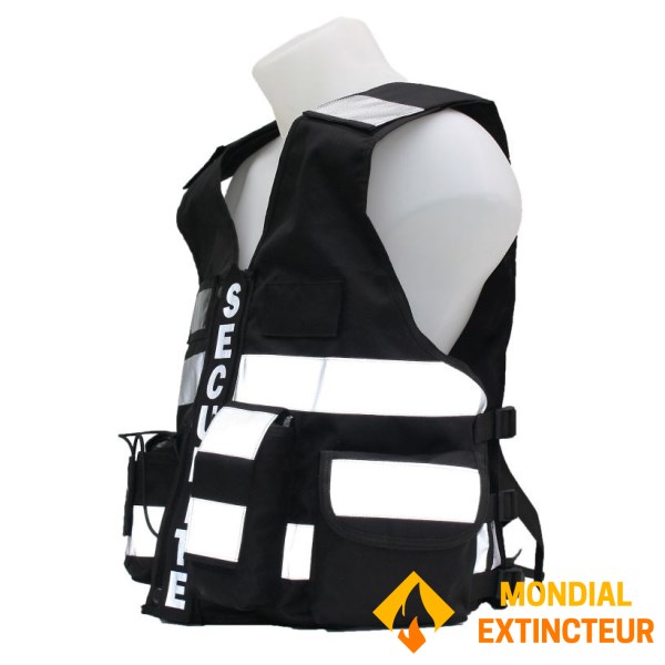 黑色高能见度马甲