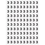 一套"3"张贴纸，用于为灭火器编号