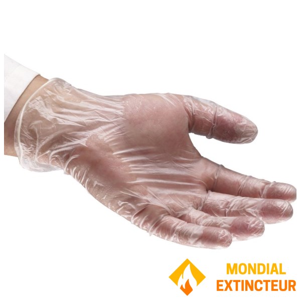 乙烯基防护手套 - 100 只装