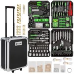 全套铬钒工具箱和工具盒 - 1200 个零件